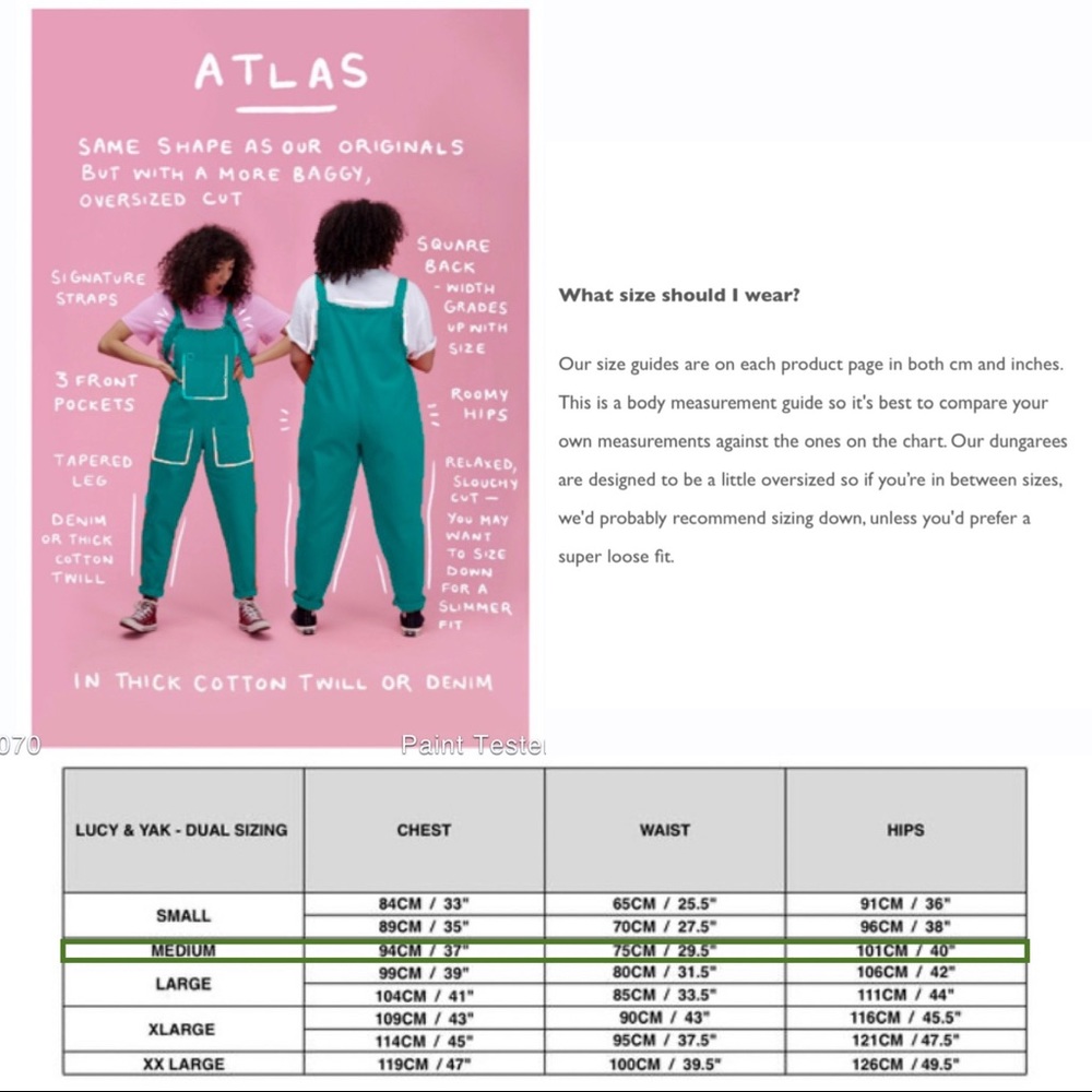 SOLD NWT Atlas Lucy & Yak Organic Cotton Overalls - Picture 8 of 12